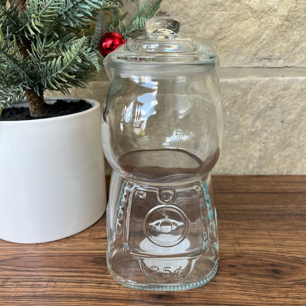 🆕 Glass 9" H Gum-ball Machine!